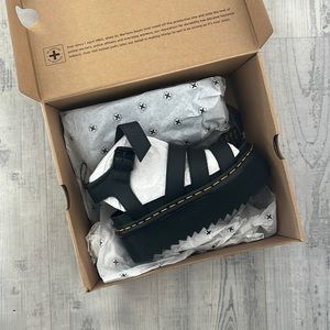 Dr Martens Women's Black Blaire Quad Platform Sandals